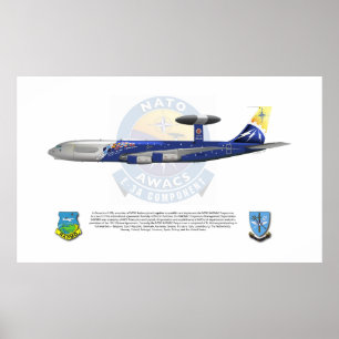 Poster OTAN E-3A, 25e anniversaire