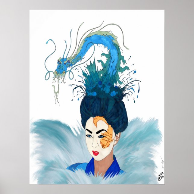 Poster Otohime déesse Geisha de la mer (Devant)