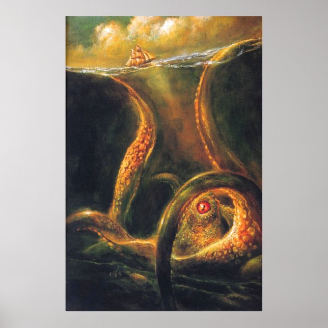 Poster Otopus monstre (Devant)