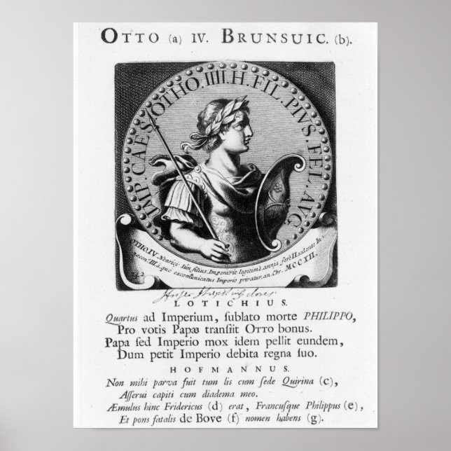 Poster Otto IV de Brunswick (Devant)