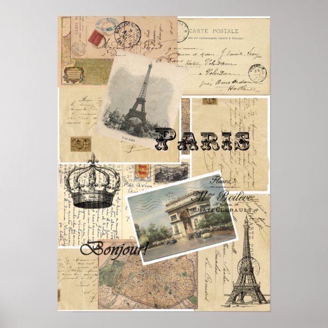 Poster ou imprimer en français sur carte postale (Devant)