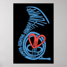Poster ou imprimer Humppa Love Blue2
