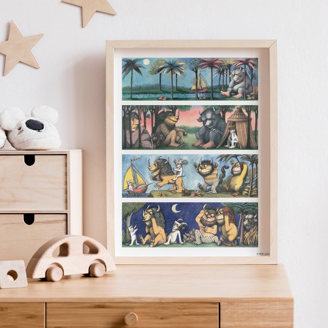 Poster Où Les Choses Sauvages Sont Des Scènes (Créateur téléchargé)
