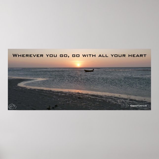 Poster Où que vous alliez, allez avec tout votre coeur (Devant)