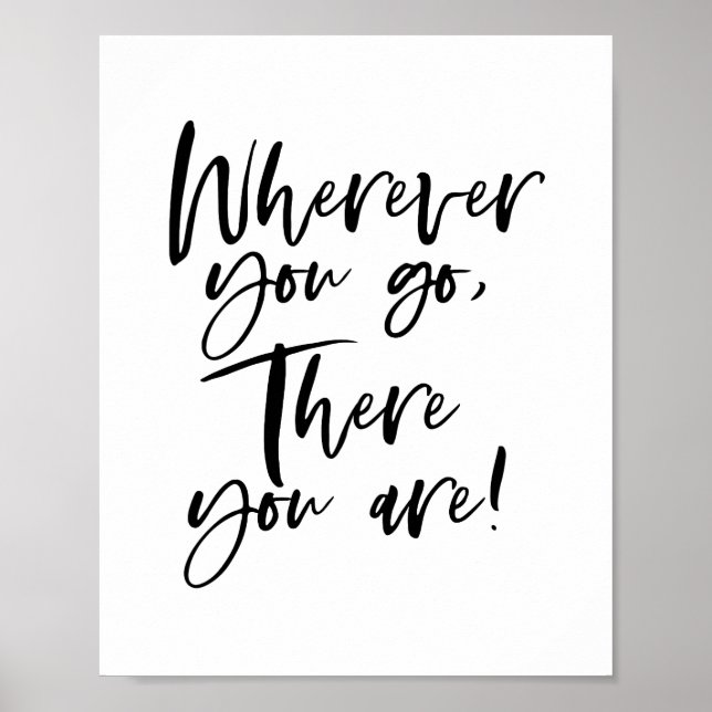 Poster "Où Que Vous alliez, Voilà Ce Que Vous Êtes !" (Devant)