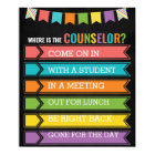 Où se trouve le panneau de porte du bureau du cons