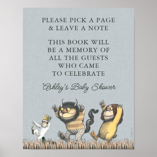 Poster Où sont les choses sauvages | Connexion de livre (Devant)