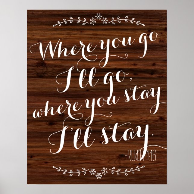 Poster Où tu vas, je vais aller où tu restes, je resterai (Devant)