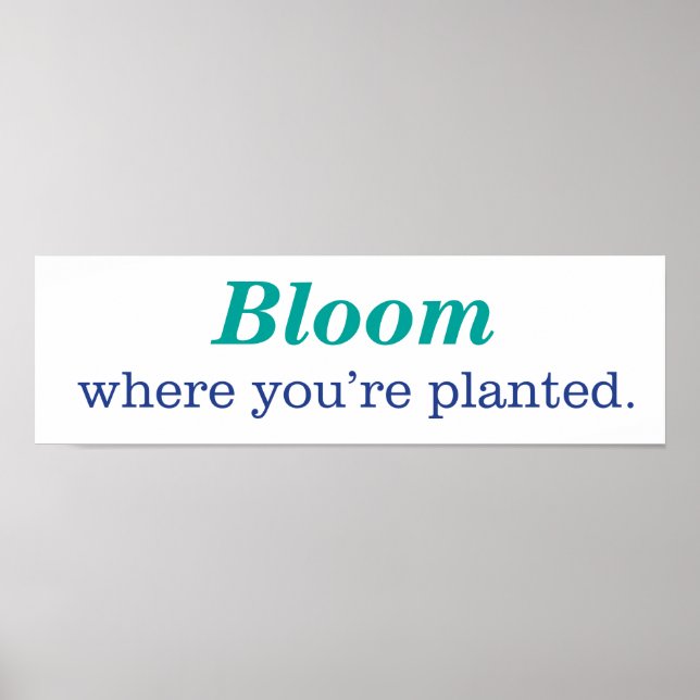 Poster Où vous êtes planté (Devant)