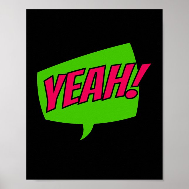 Poster Oui ! Energetic Pop Art Comic Cheval (Devant)