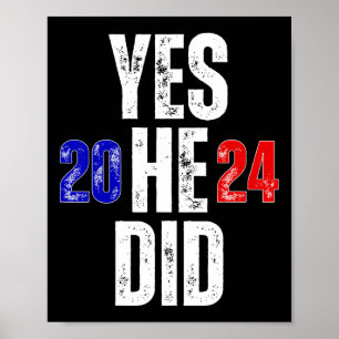 Poster Oui Il Peut Et Oui Il A Vintage 2024