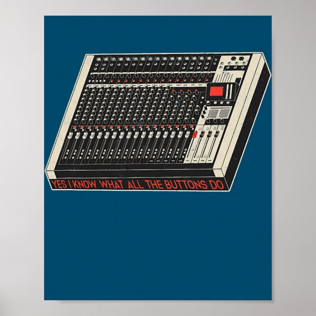 Poster Oui Je sais ce que tous les boutons font Sound Aud (Devant)