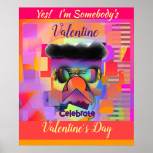 Poster Oui! Je suis Valentine de quelqu'un