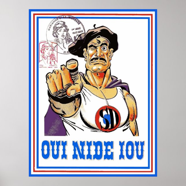 Poster Oui nide Iou (Devant)