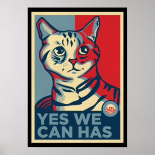 Poster Oui, nous pouvons avoir l'impression LOLCAT