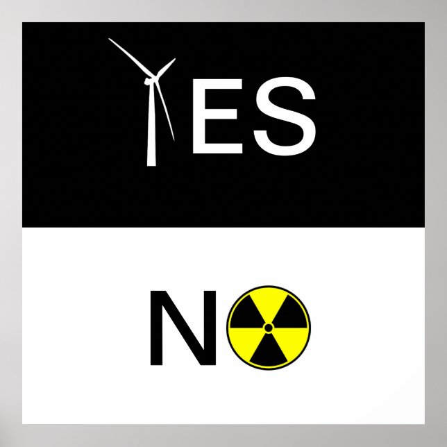 POSTER "OUI" POUR UNE ÉNERGIE PROPRE (Devant)