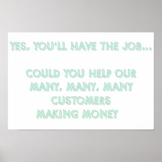 Poster Oui, tu auras le job #2