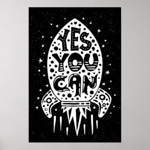 Poster Oui Vous Pouvez Rocketship