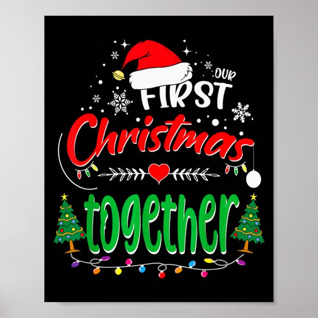 Poster Our First Christmas Together 2021 1st Christmas  (Devant)
