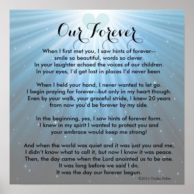 Poster Our Forever ©2014 par Trinka Polite (poster) (Devant)