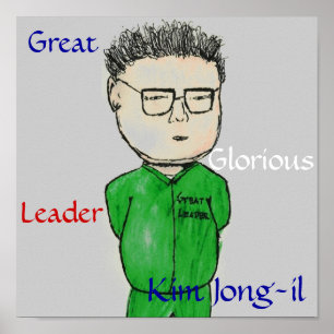 Poster Our Great Leader Kim Jong-il
