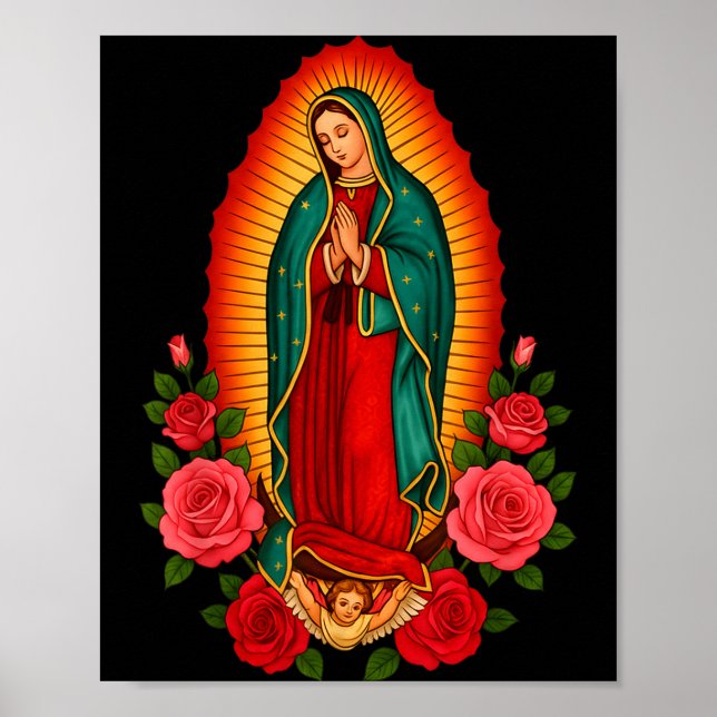 Poster Our Lady Virgen De Guadalupe Saint Virgin Mary - C (Devant)