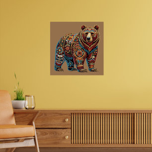 Poster Ours   AMOUREUX DES ANIMAUX   Points Gem