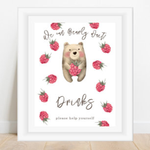 Poster Ours aquarelle - Boissons