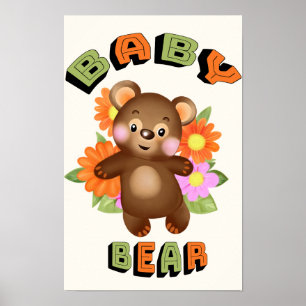 Poster Ours bébé