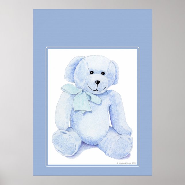 Poster Ours bleu Teddy (Devant)