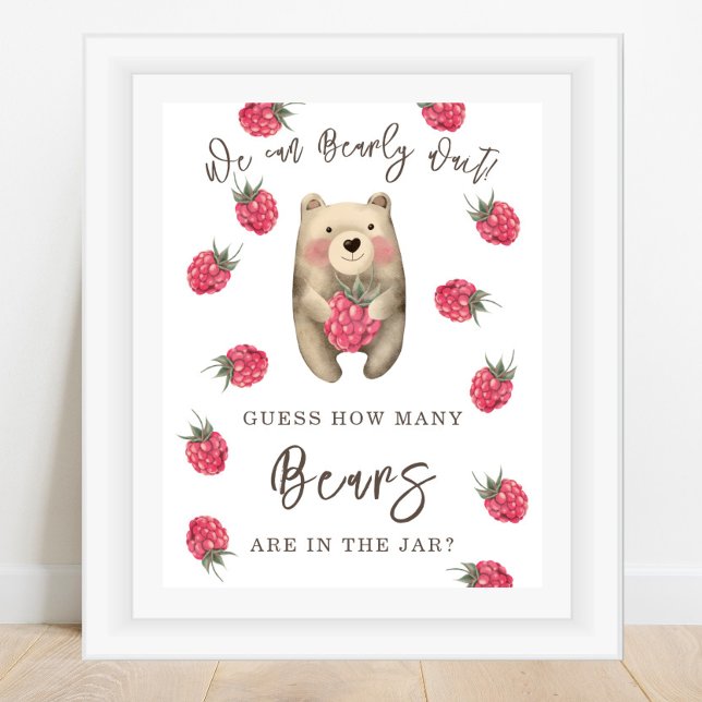 Poster OURS - Combien d'ours y a-t-il dans le pot (Créateur téléchargé)