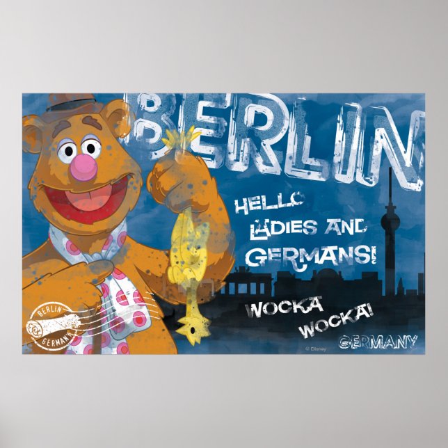 Poster Ours de Fozzie - Berlin, Allemagne (Devant)