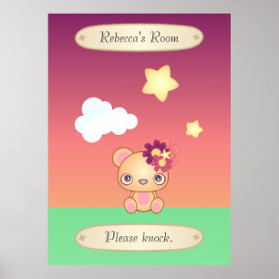 Poster Ours de Kawaii