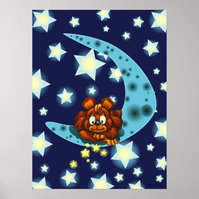 Poster Ours de lune (Devant)