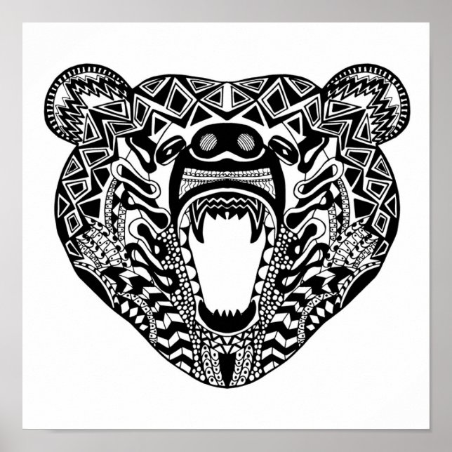 Poster Ours de style 2 (Devant)