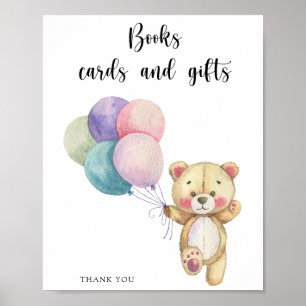 Poster Ours en peluche - livres cartes et cadeaux