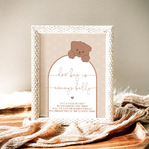 Poster Ours en peluche minimaliste Quelle taille a le ven
