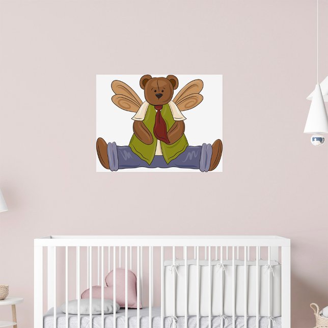 Poster Ours en peluche Steampunk avec ailes de fées (Créateur téléchargé)