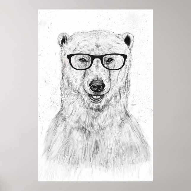 Poster ours geek (Devant)