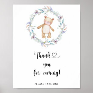 Poster Ours \ Merci d'être venu
