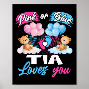 Poster Ours nk ou bleu Tia t'aime révélation du sexe