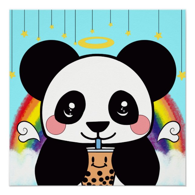 Poster Ours Panda Boba Mignon  (Devant)