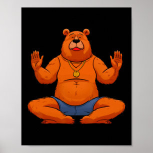 Poster Ours Yogayogi Bear