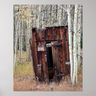 Poster Outhouse russe à Aspen St Elmo Colorado