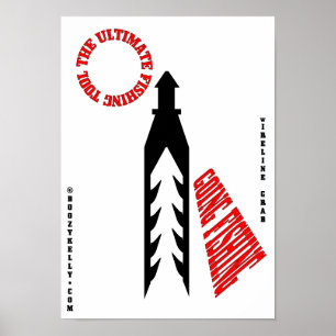 Poster Outil final de pêche, outil de Slickline, art de