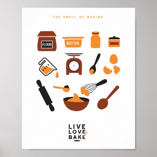 Poster Outils de cuisson doux (Devant)