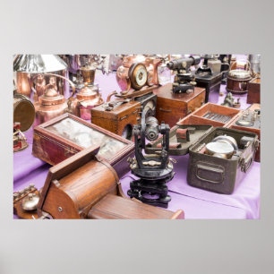 Poster Outils de navigation maritime antiques