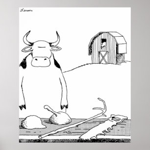 Poster Outils pour vaches - QG écrasé