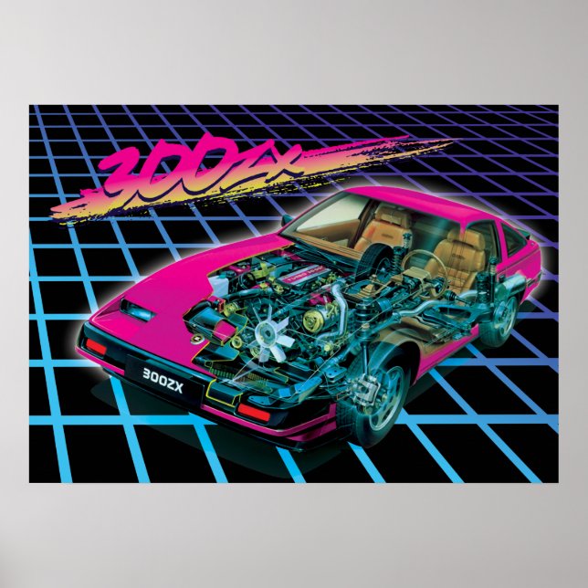 Poster Outrun 300zx (Devant)