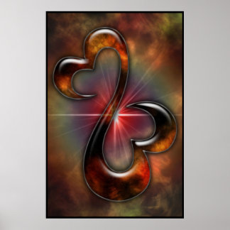 Poster ouvert mais connecté (Coeurs ouverts)